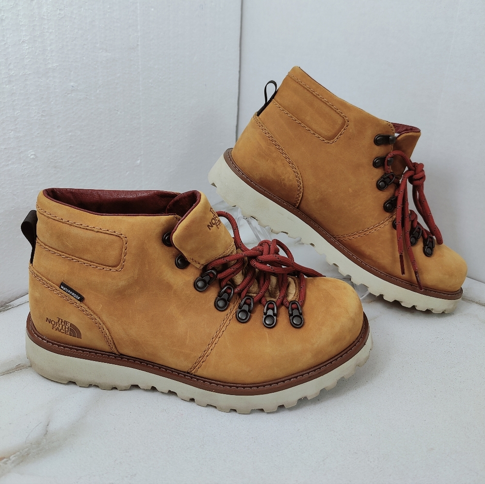 The North Face Men's Tan Leather Hiking Boots